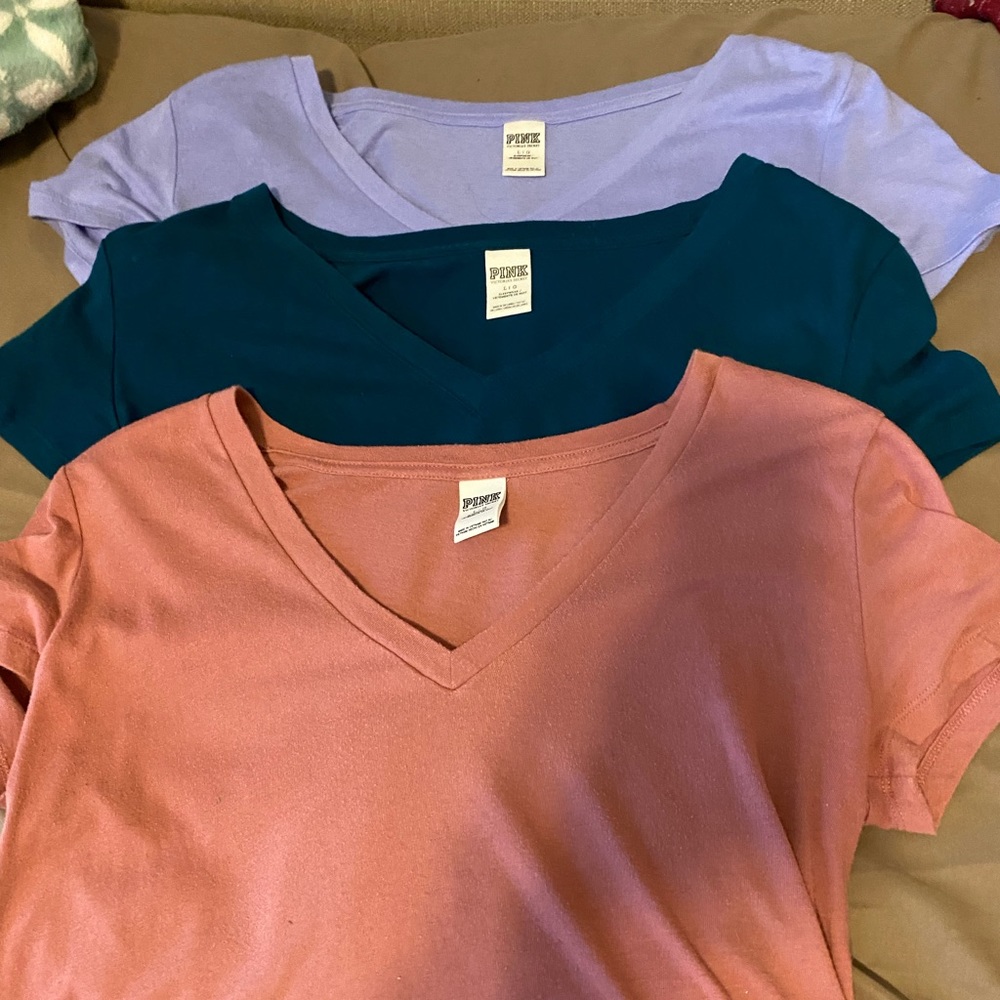 Victoria Secret/Pink V-Neck T-Shirts